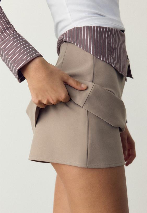 falda pantalon abertura lateral