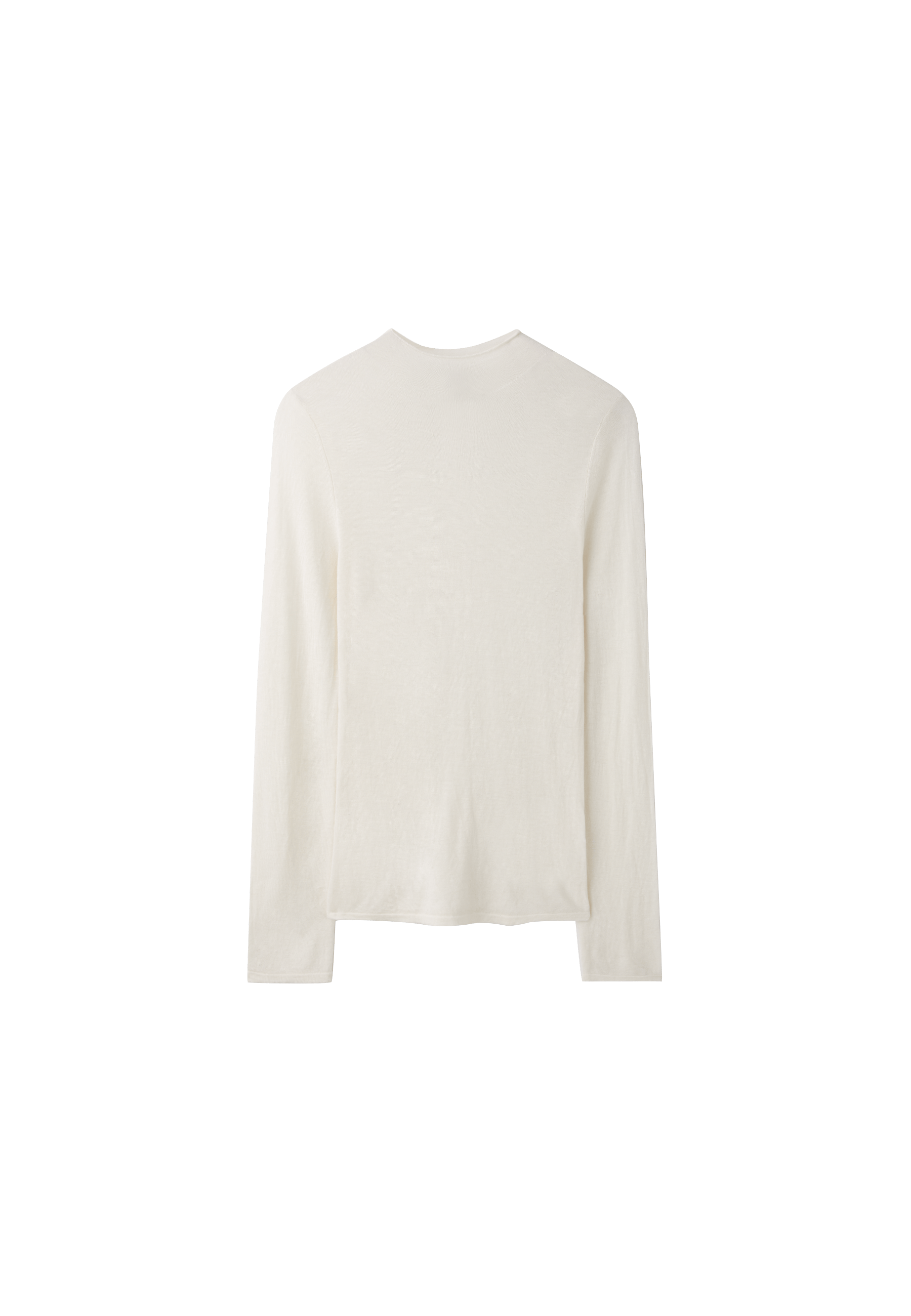 Stradivarius Basic yün ipek Perkins yaka kazak görsel 3