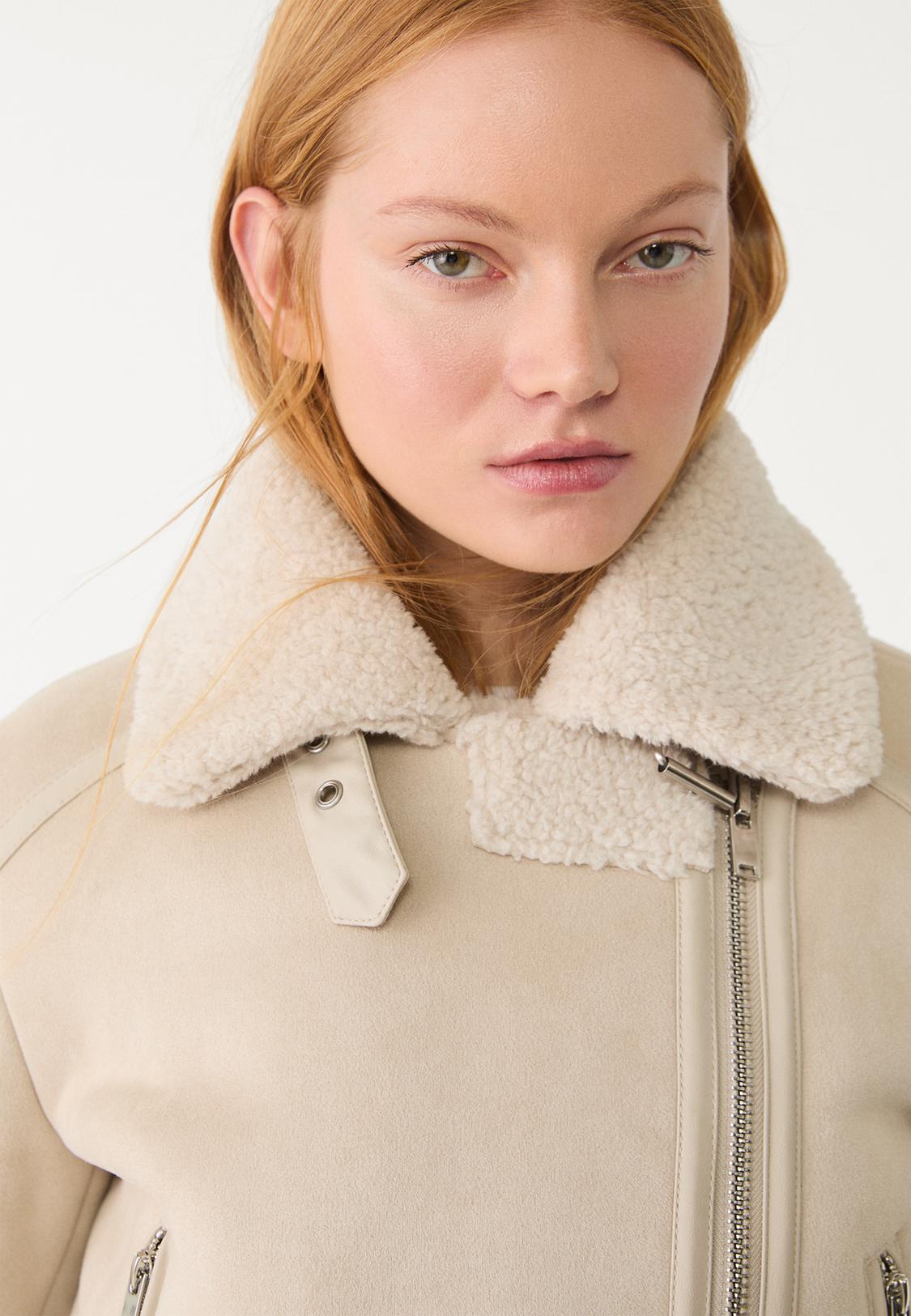 Cazadora Biker Chaquetas Stradivarius Mujer 2021 Stradivarius