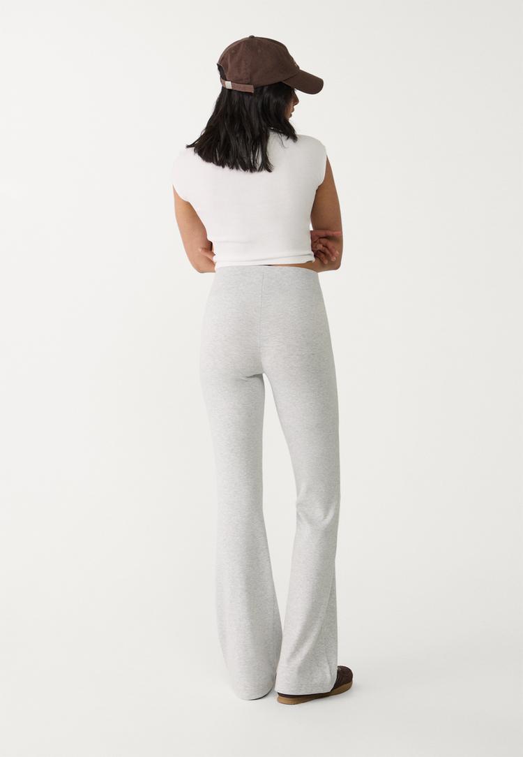 pantalon flare cintura canale