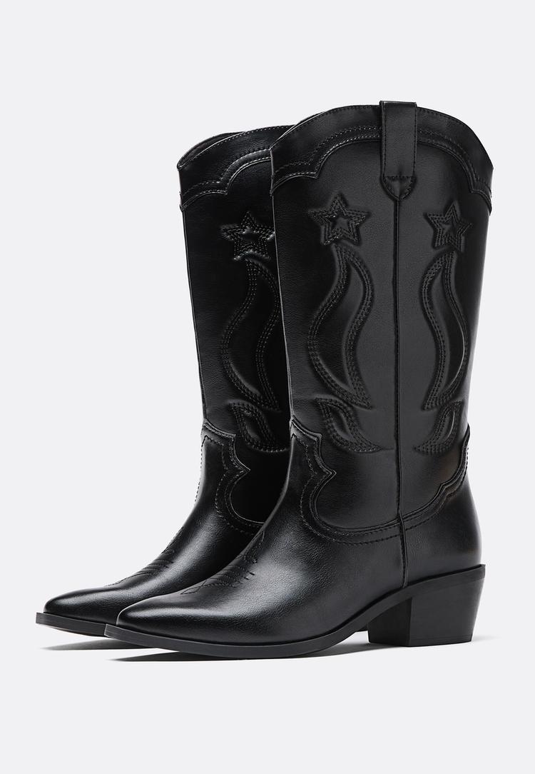 botas cowboy tacon