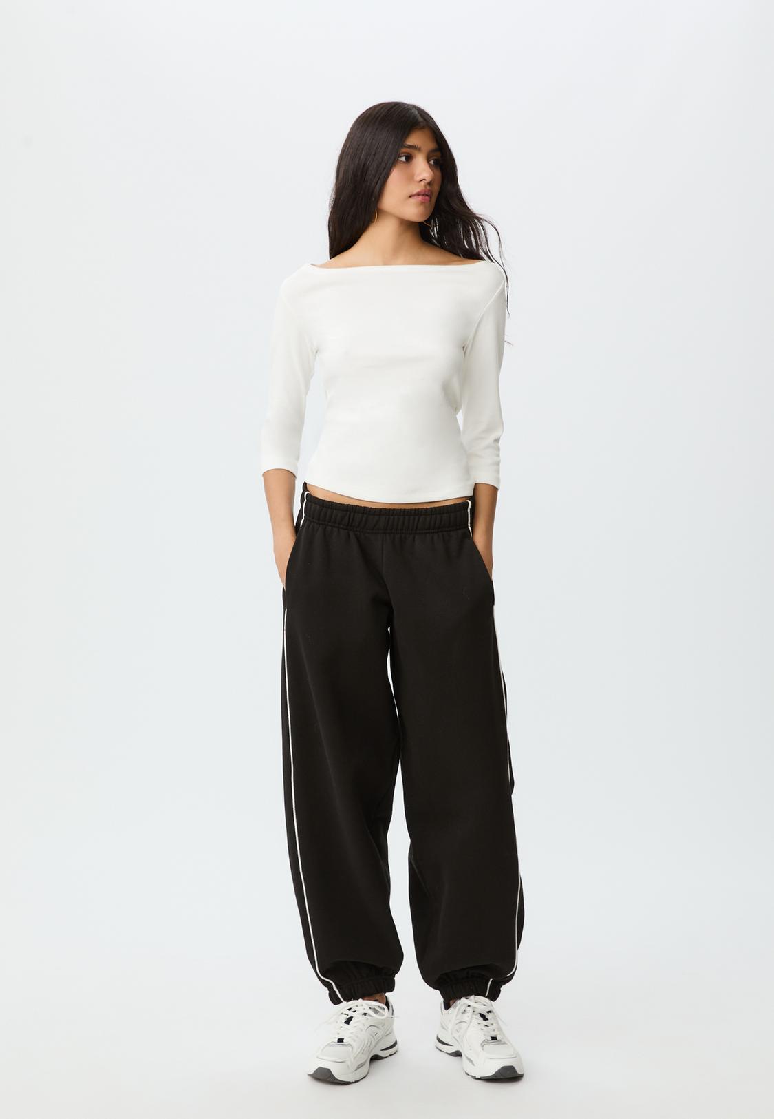Pantalon Chandal PantalÃ³n Cuadros Mujer Stradivarius Pantalón