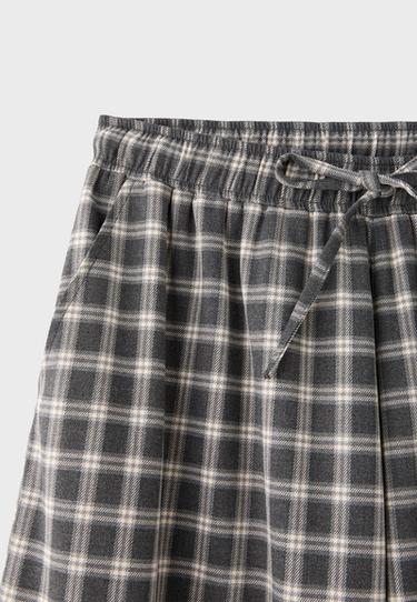 Checked smart cargo trousers — Dark grey 9