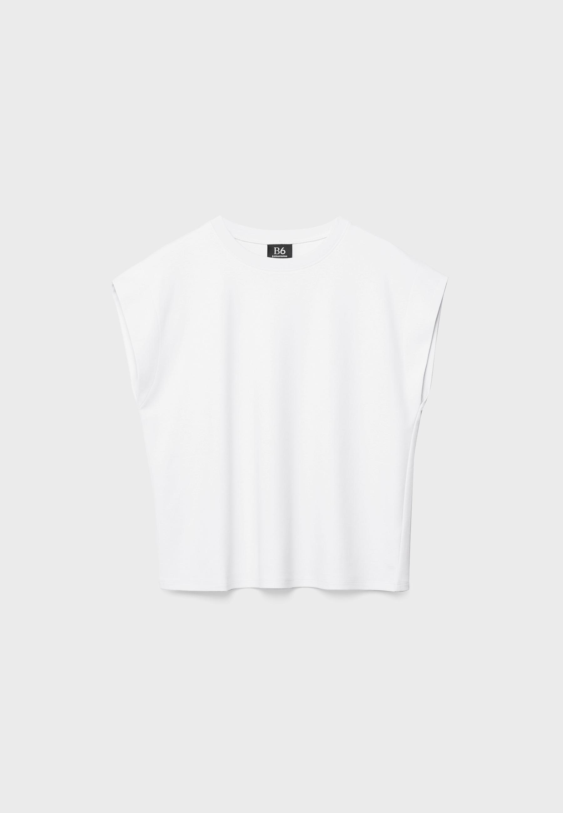 B06 Basic dropped-shoulder T-shirt — Ecru