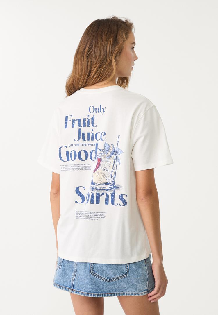 camiseta oversize estampados