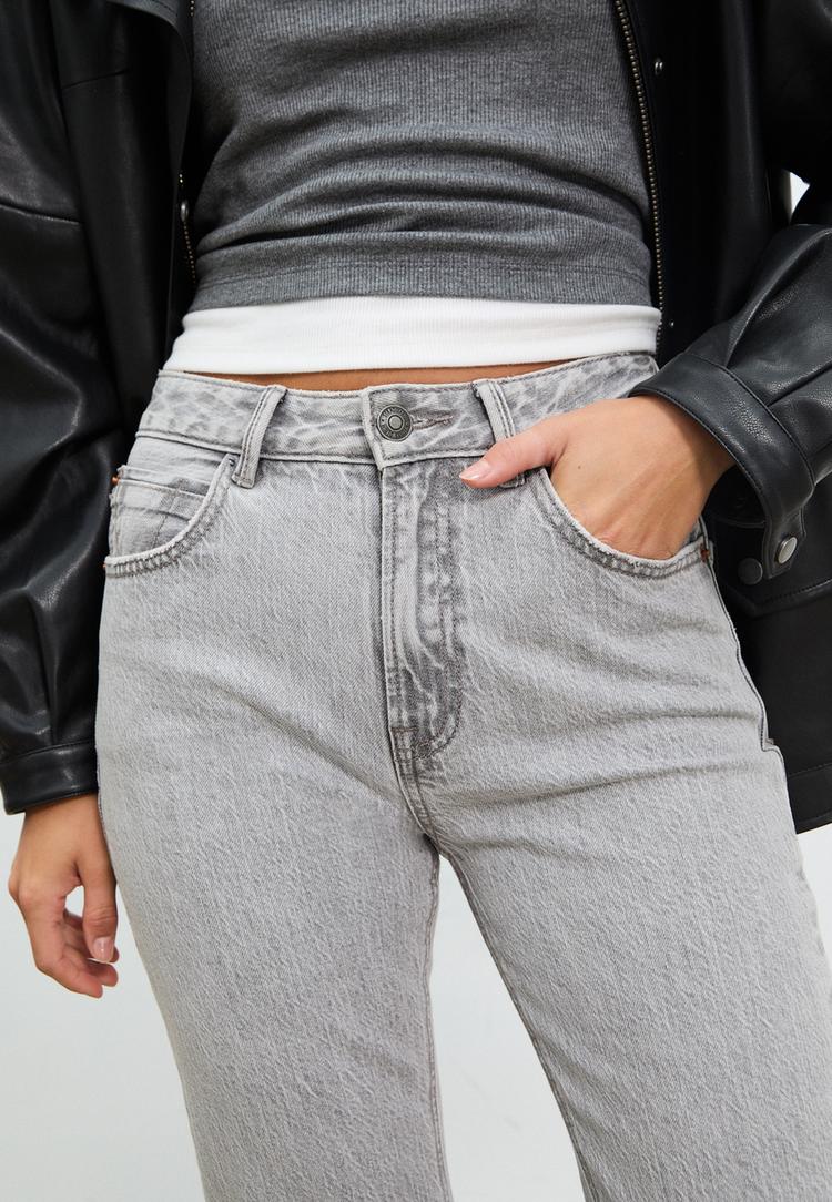 d98 jeans straight efecto vintage