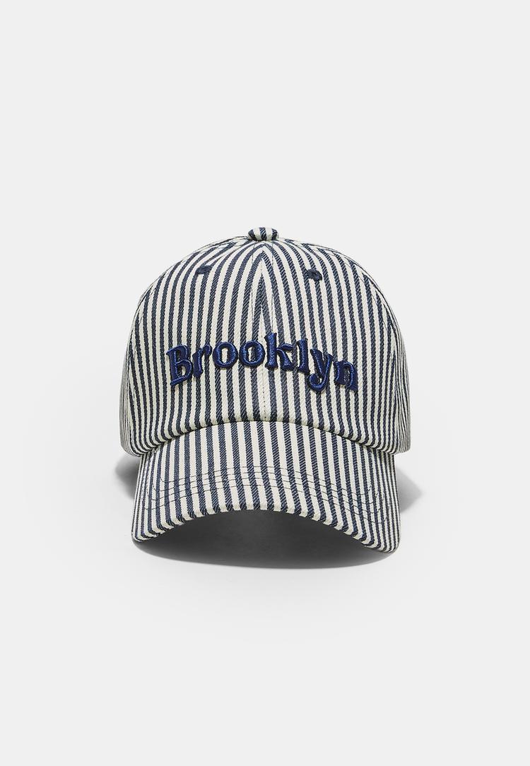 Stradivarius Καπέλο Τζόκεϊ Brooklyn Navy Blue Os