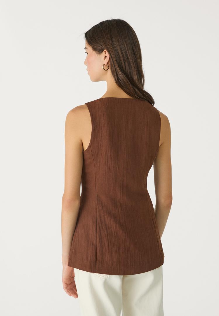 chaleco fluido textura