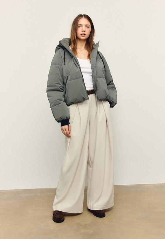 Kapüşonlu şişme ceket - Görsel 2