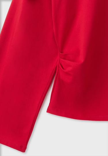B11 Japanese long sleeve fitted waist T-shirt — Dark red 9