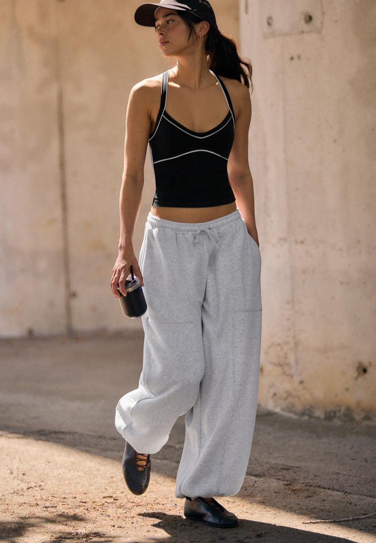 pantalon jogger barrel en molleton a stoppers