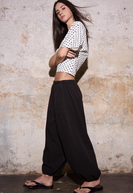 Poplin bloomer pantolon - Görsel 9