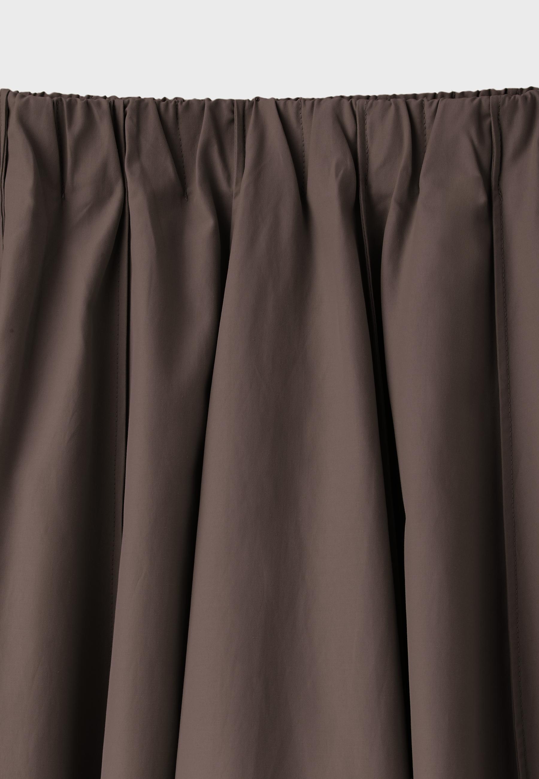 Poplin seam skirt — Brown