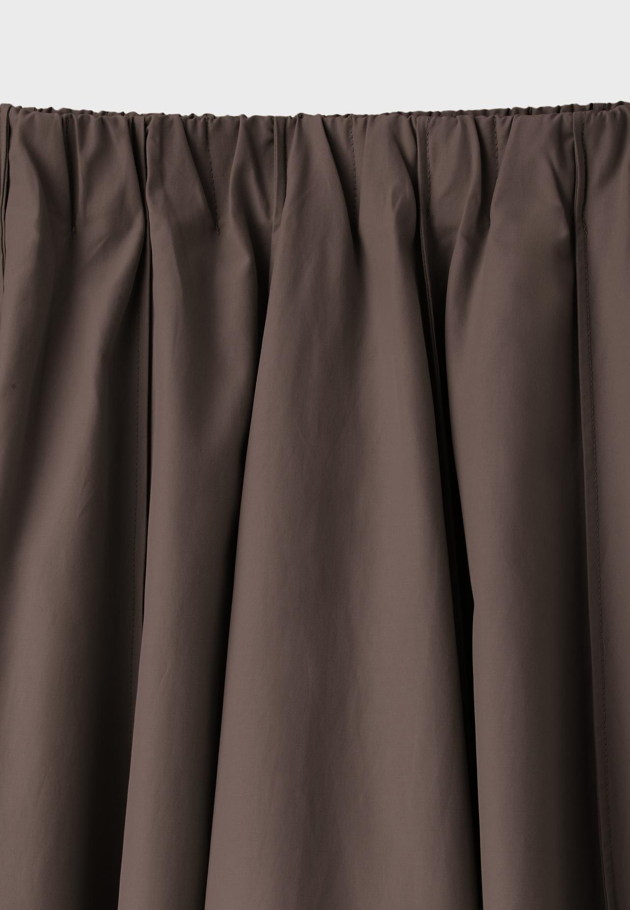 Poplin seam skirt — Brown