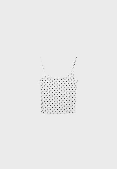 Polyamide strappy top — GREY DENIM WASH 7