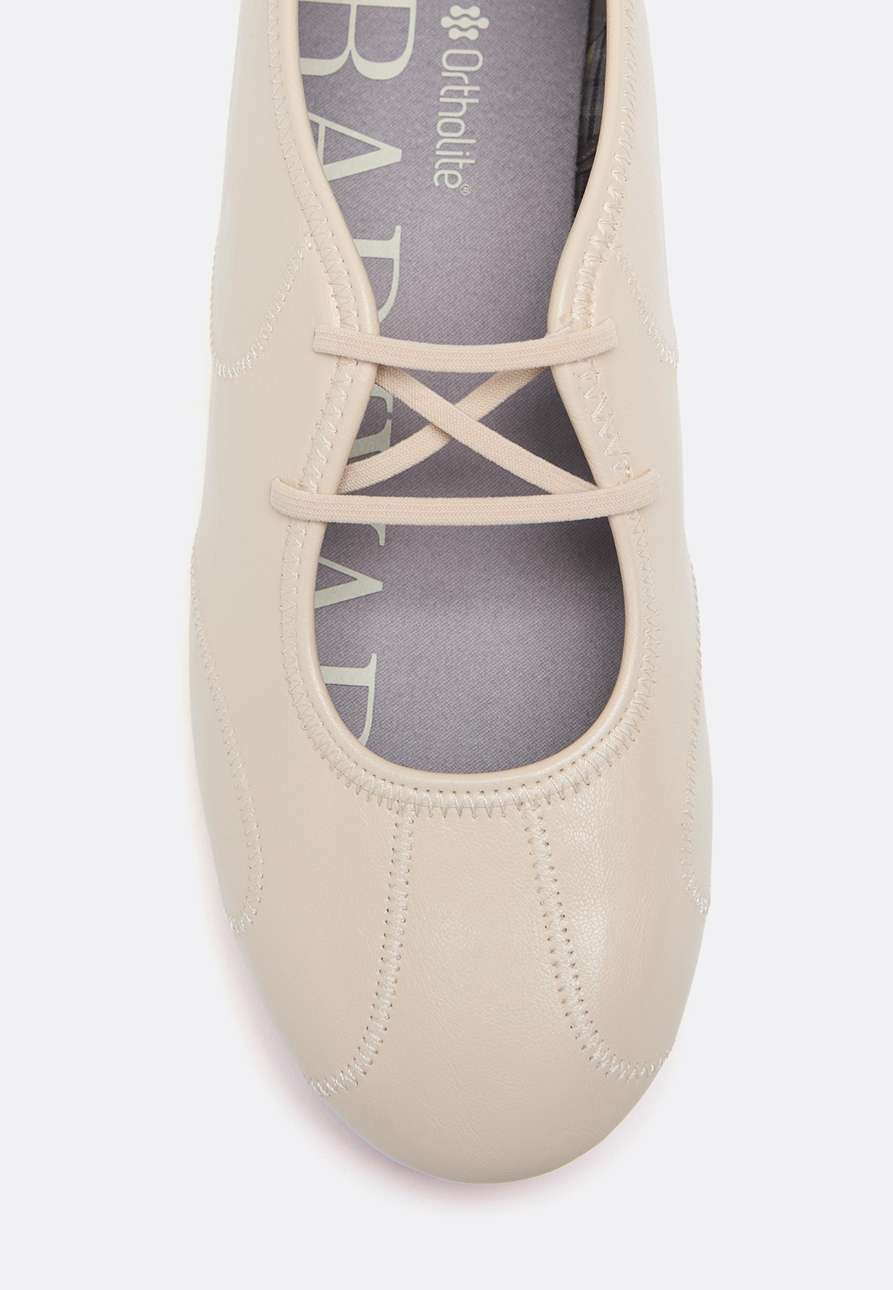 Elasticated sneakerinas — ECRU