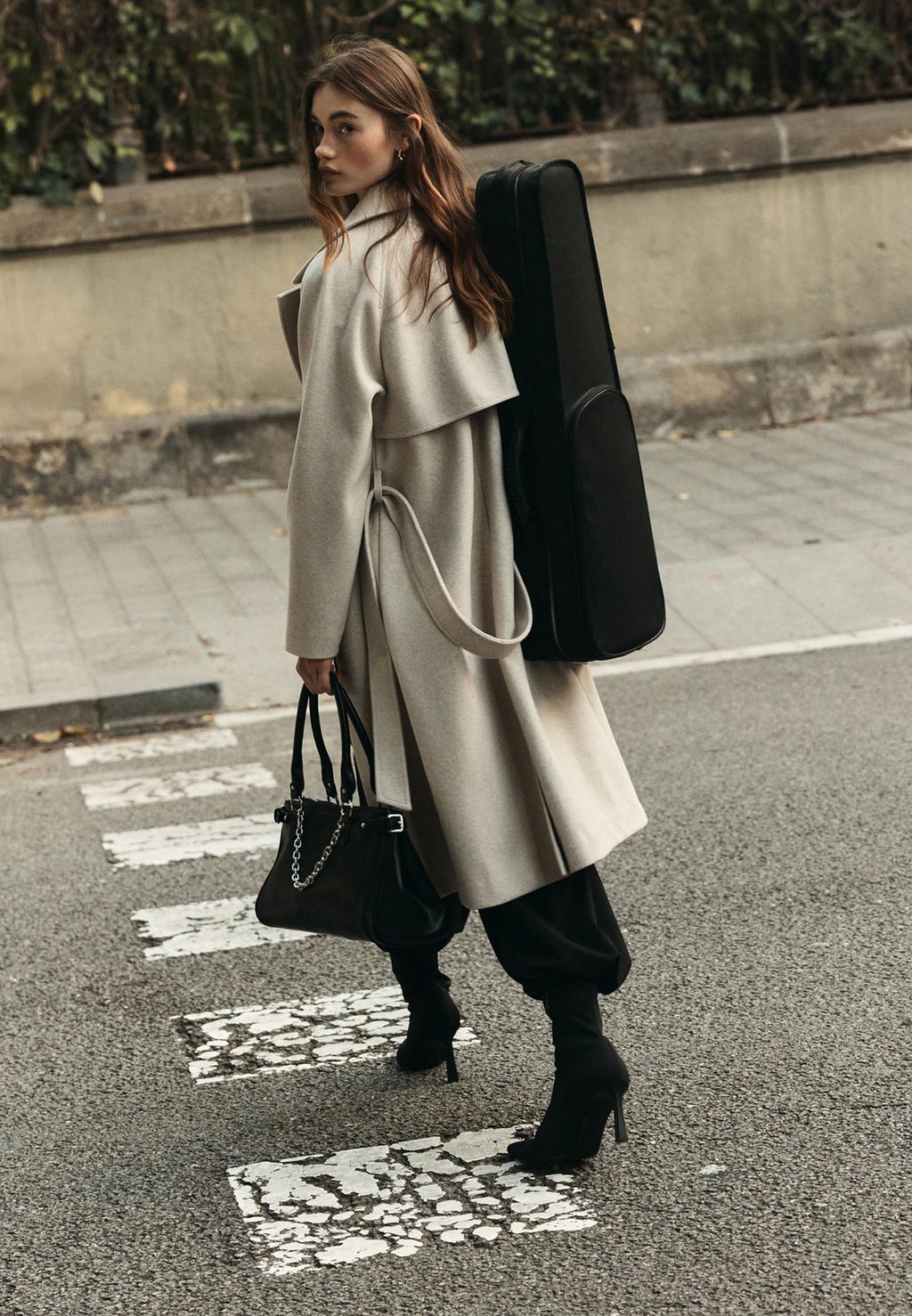 Botines tacón fino tejido