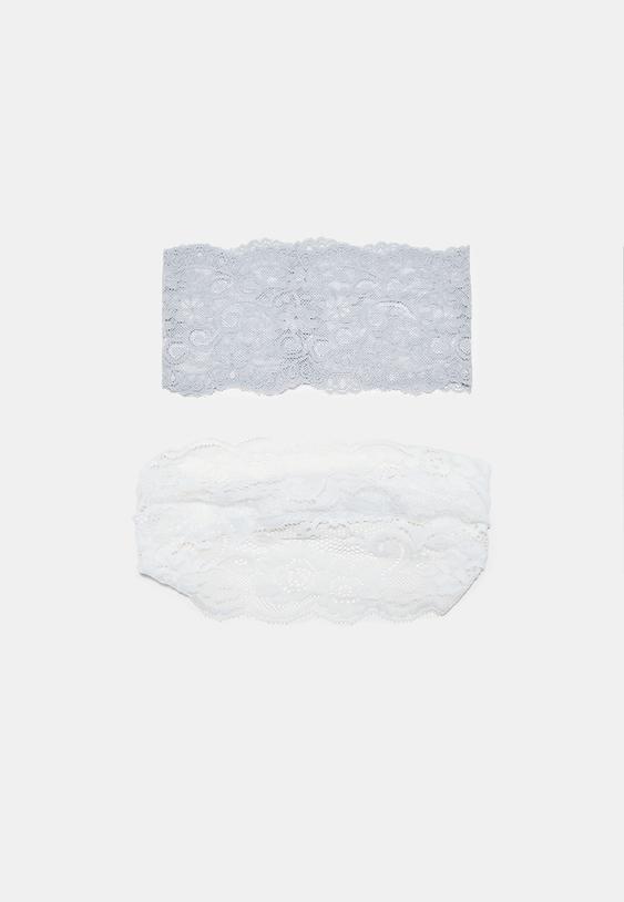 lot de bandeaux elastiques en dentelle