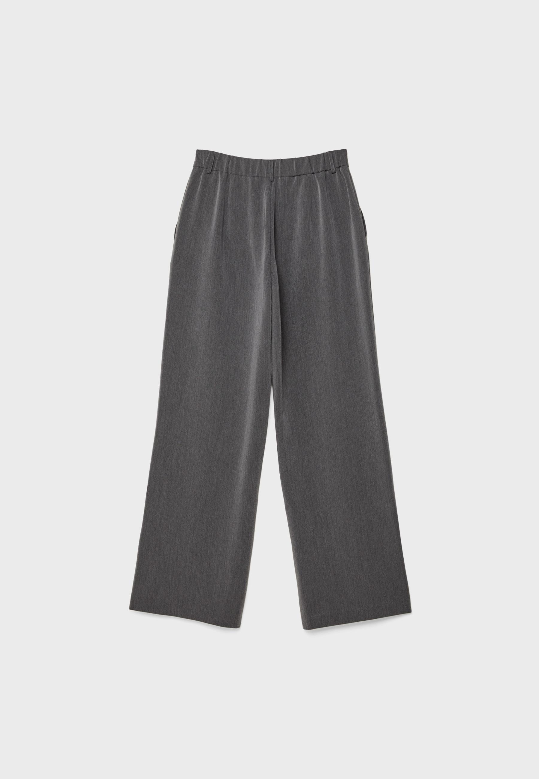 Straight-leg smart trousers — Dark grey