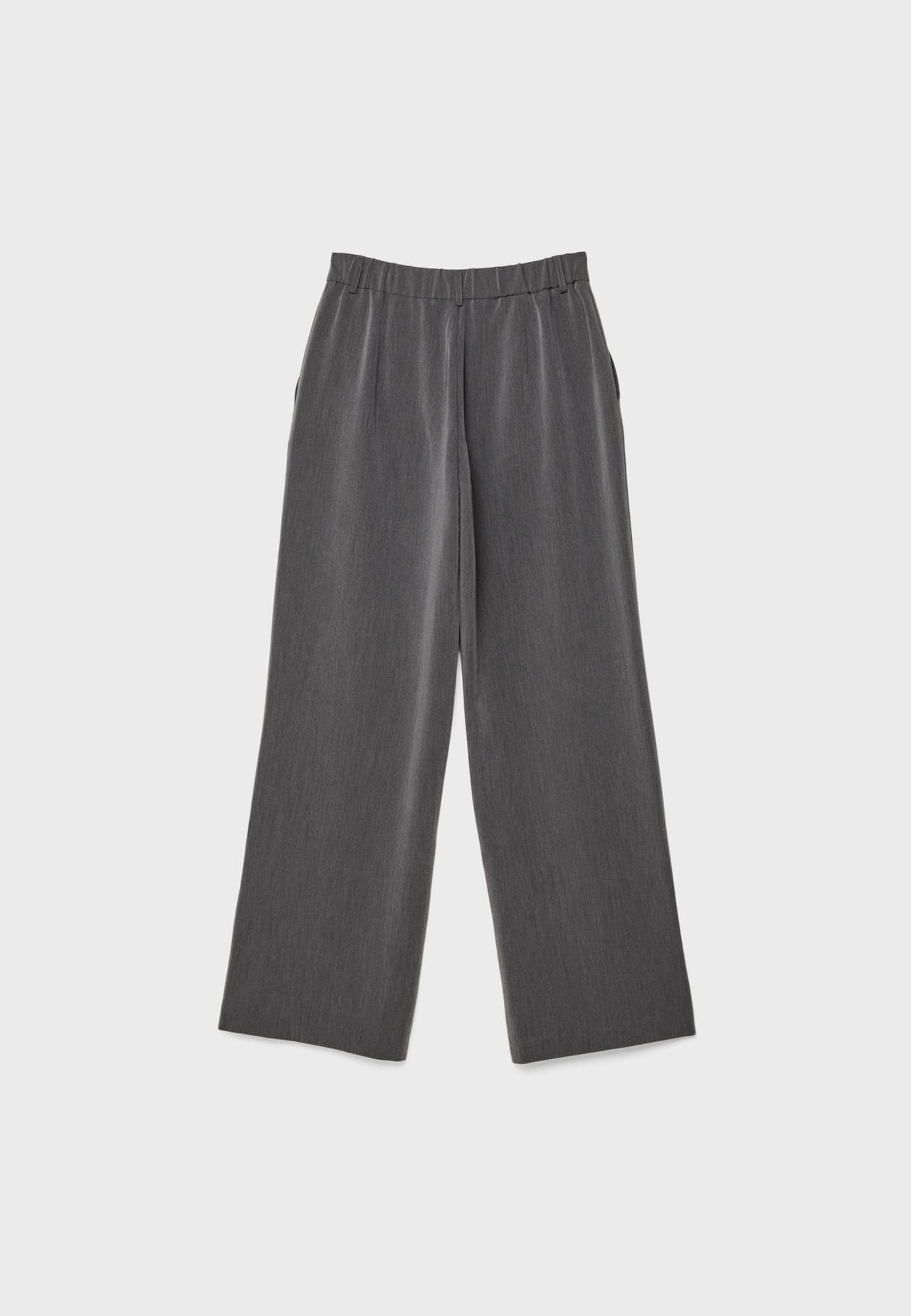 Straight-leg smart trousers — Dark grey
