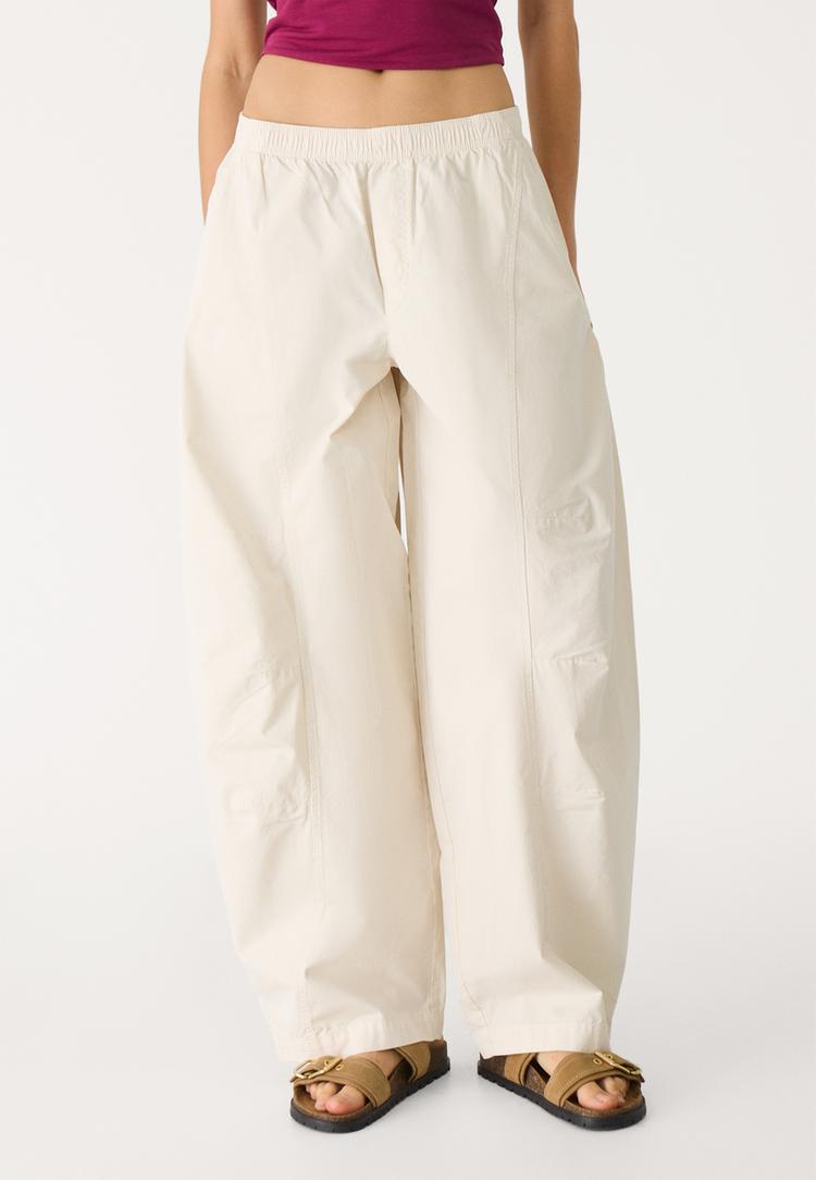 pantalon barrel costuras