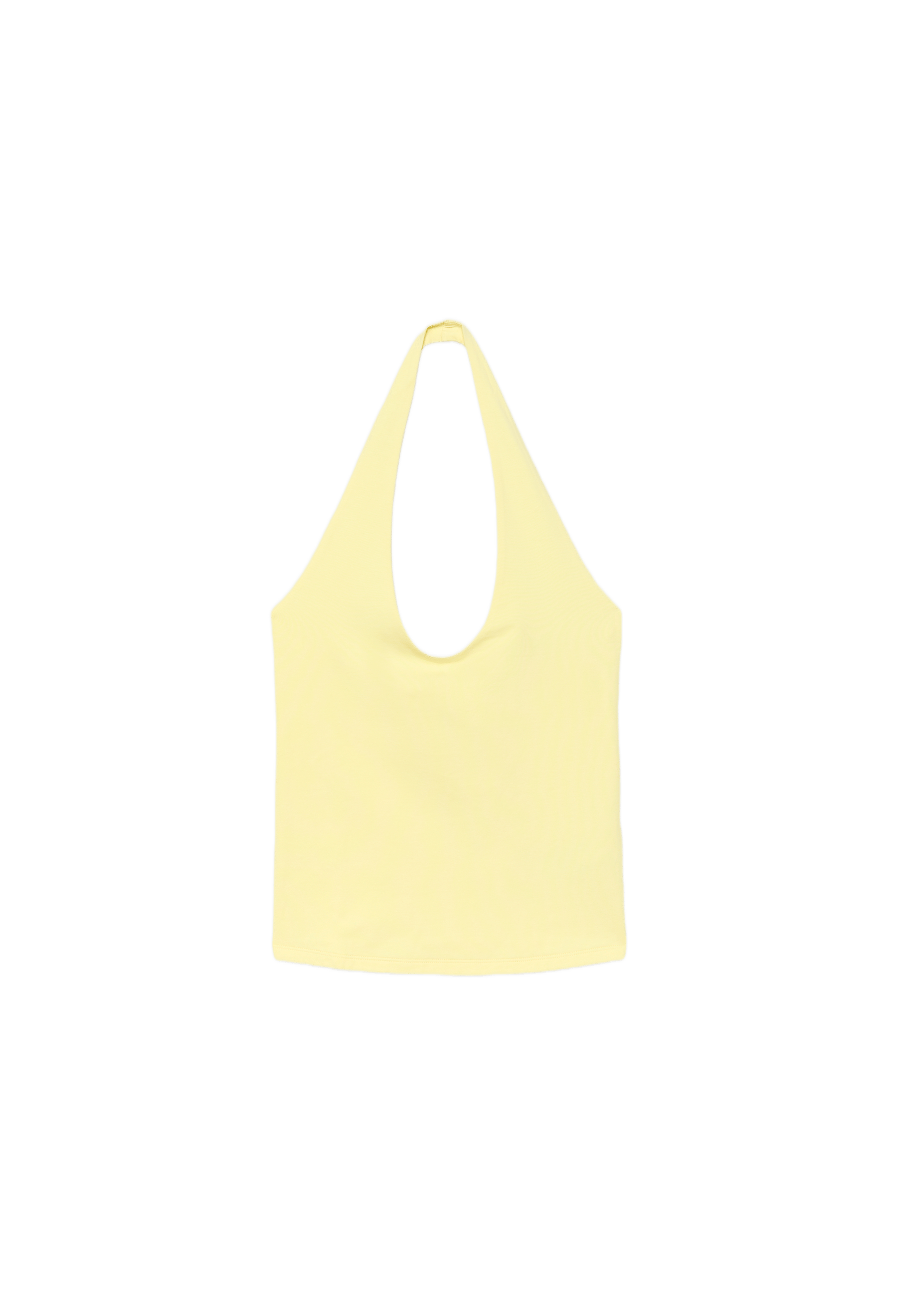 Basic halter top — Pastel yellow