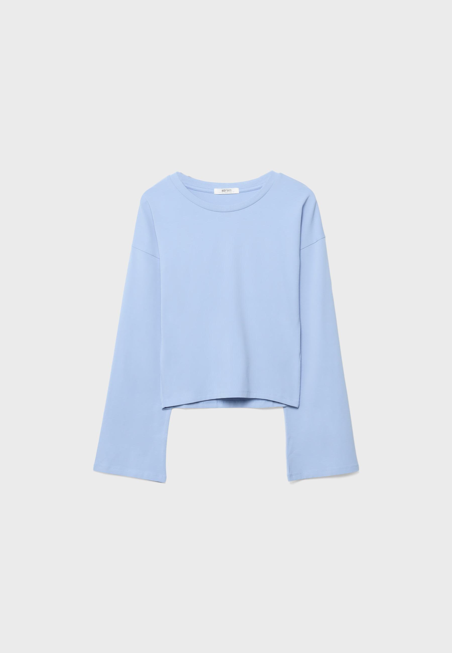 Kimono sleeve T-shirt — Sky blue