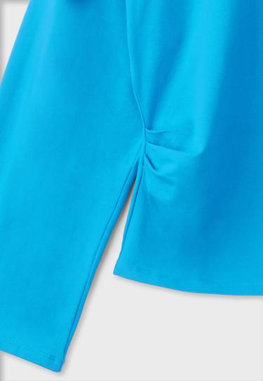 B11 Japanese long sleeve fitted waist T-shirt — Turquoise 8