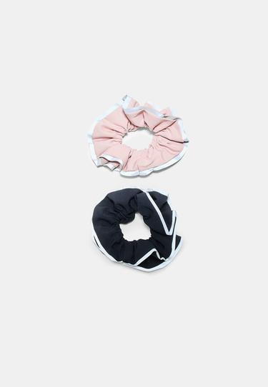 Set of 2 sport scrunchies — Pastel pink 1