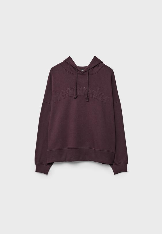 İşlemeli kapüşonlu sweatshirt - Görsel 7