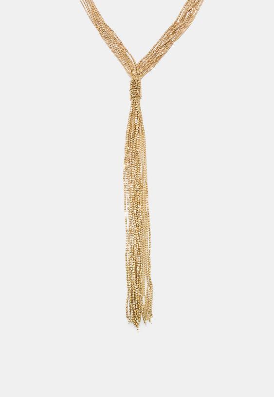 collar lariat bolitas