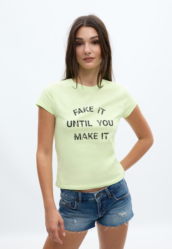 camiseta manga corta frase