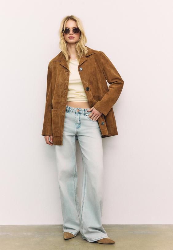 leren jas met zakken