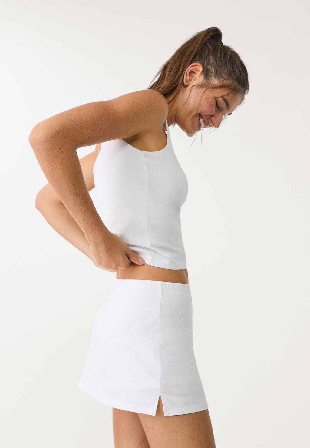Falda pantalón mini