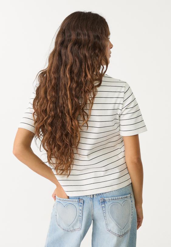 Basic regular fit çizgili kalın t-shirt_3