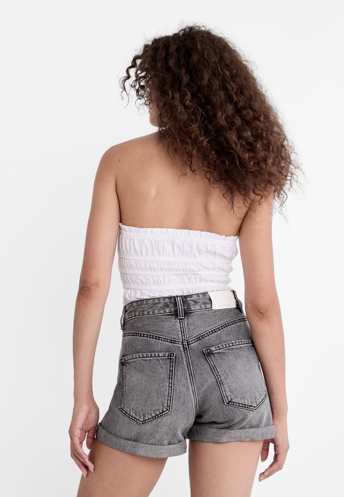 Denim Shorts Shorts De Mezclilla Dama Denim Shorts Bermuda