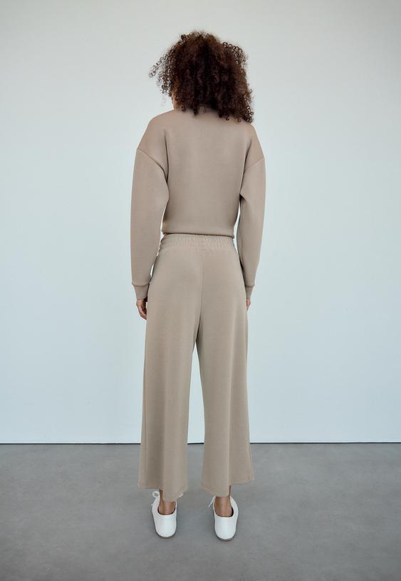 pantaloni culotte morbidi al tatto