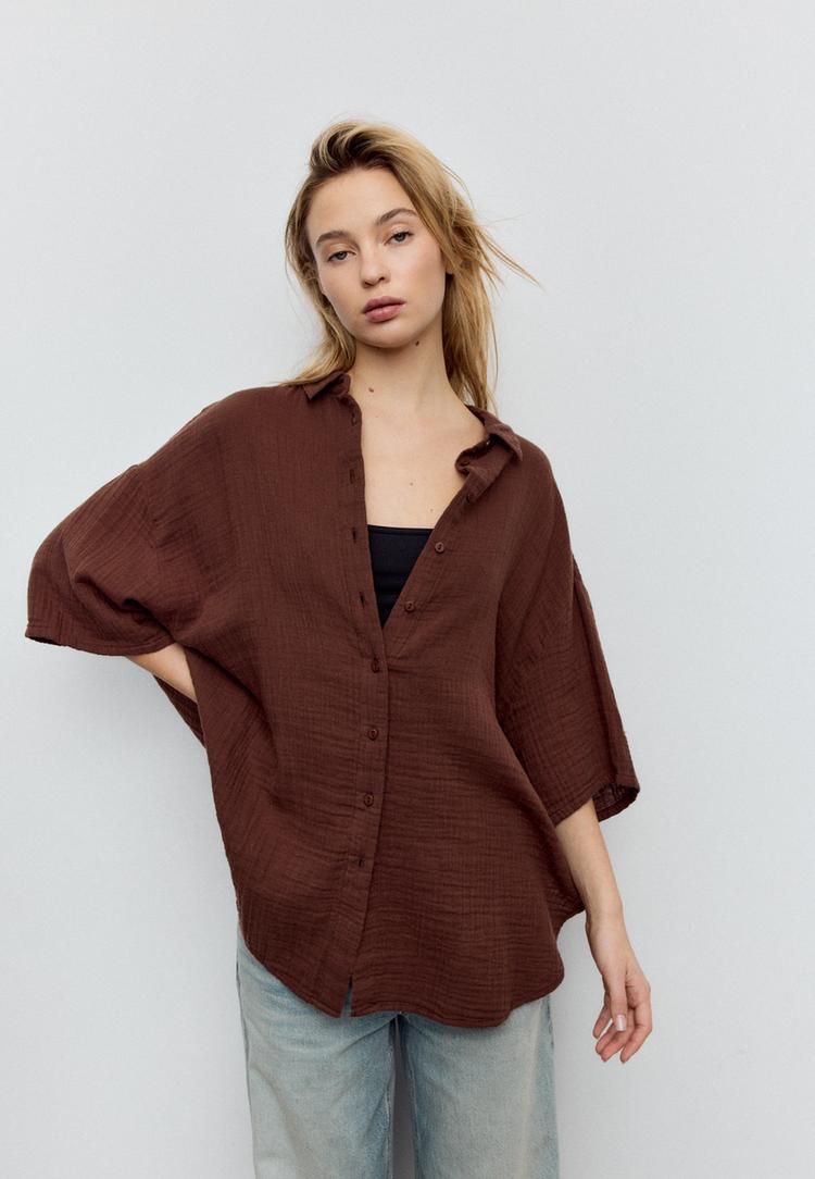 flowing cotton shirt