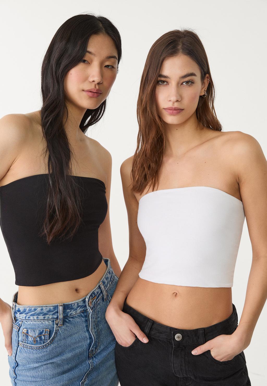 Doppelpack Bandeau-Tops