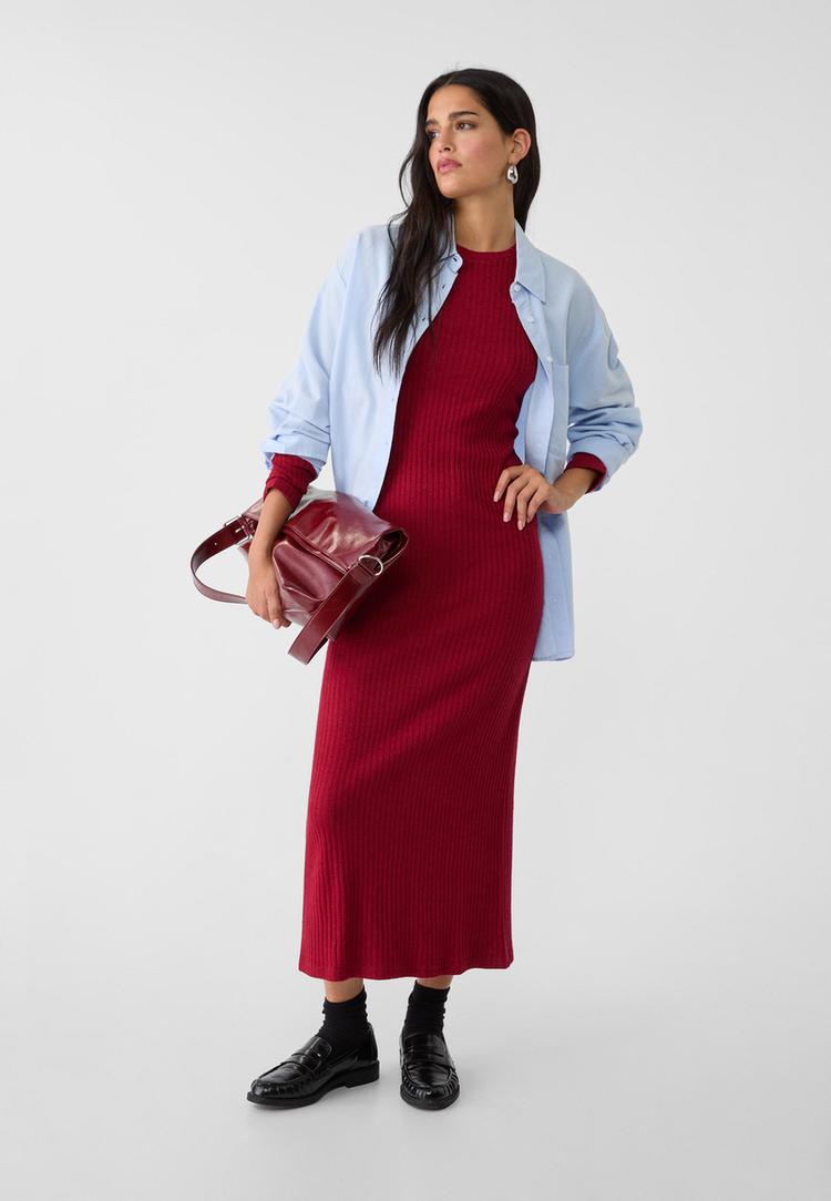 vestido punto midi