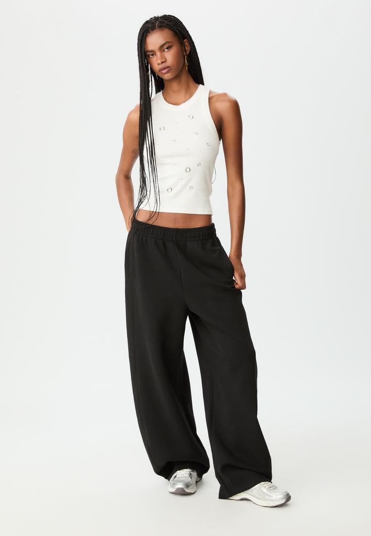 racerback t shirt with eyelets