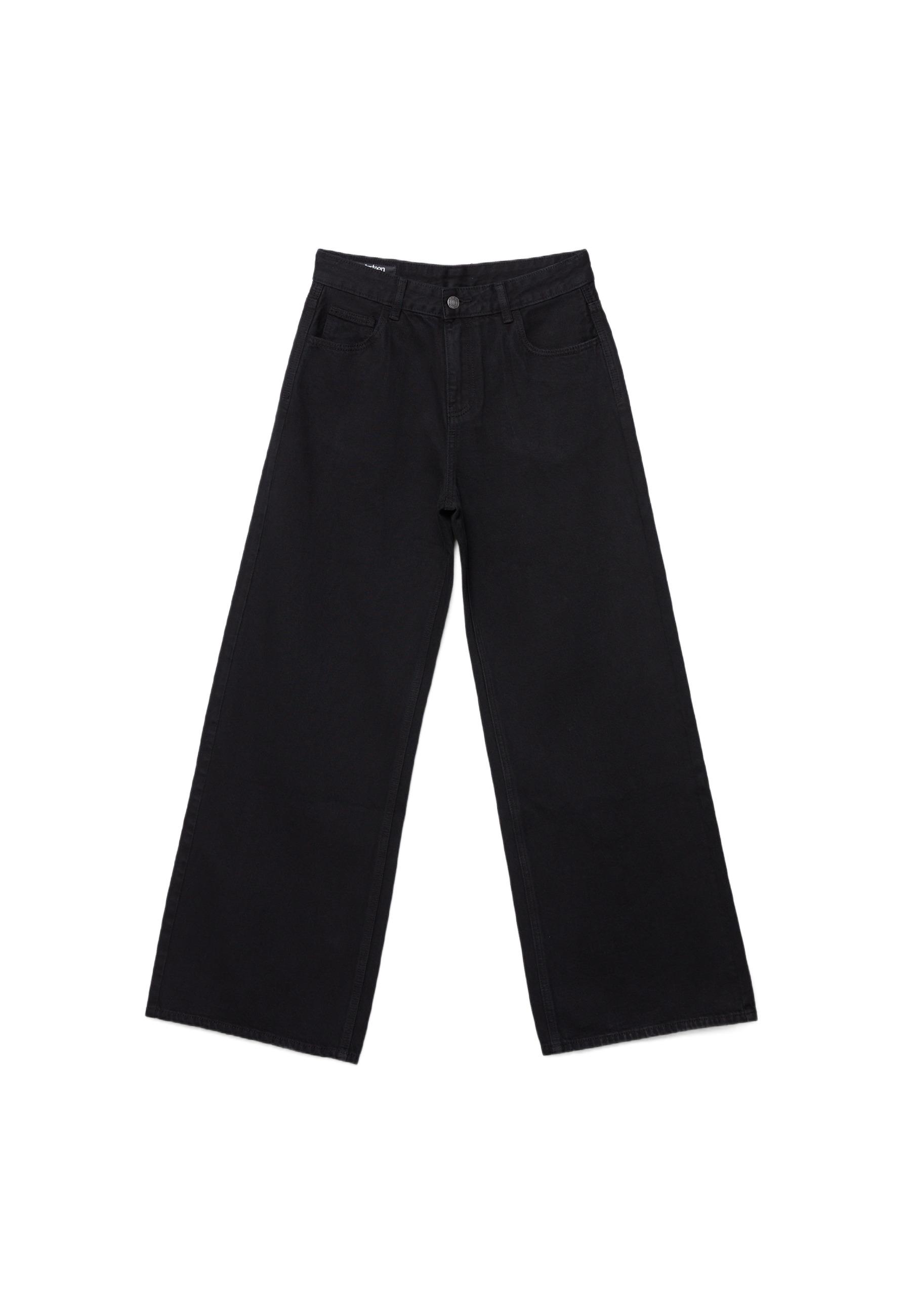 Wide-leg jeans — Black