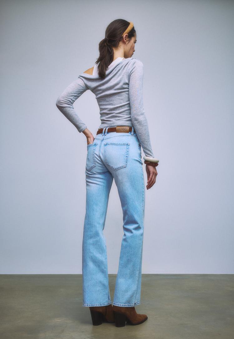 d68 jeans bootcut fit cinturon