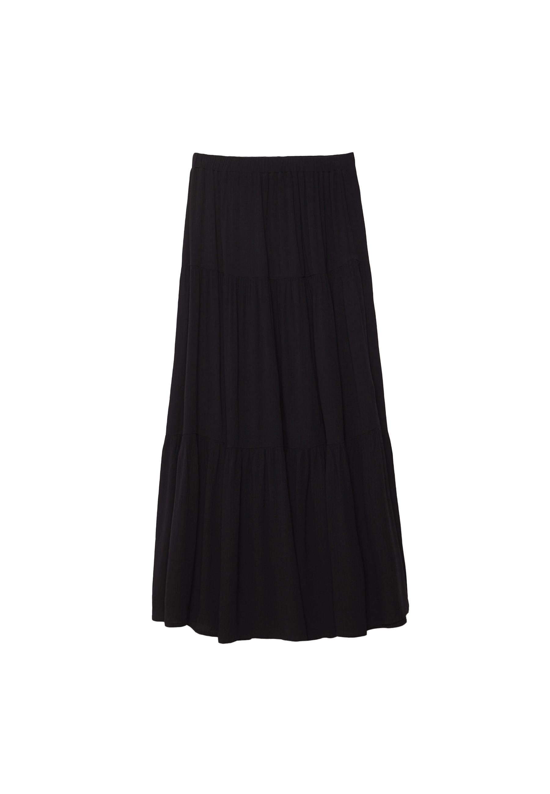 Boho midi skirt — Black