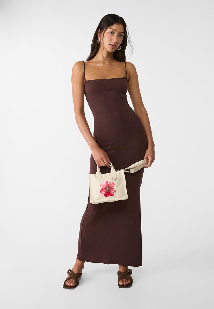 bolso bandolera canvas flor