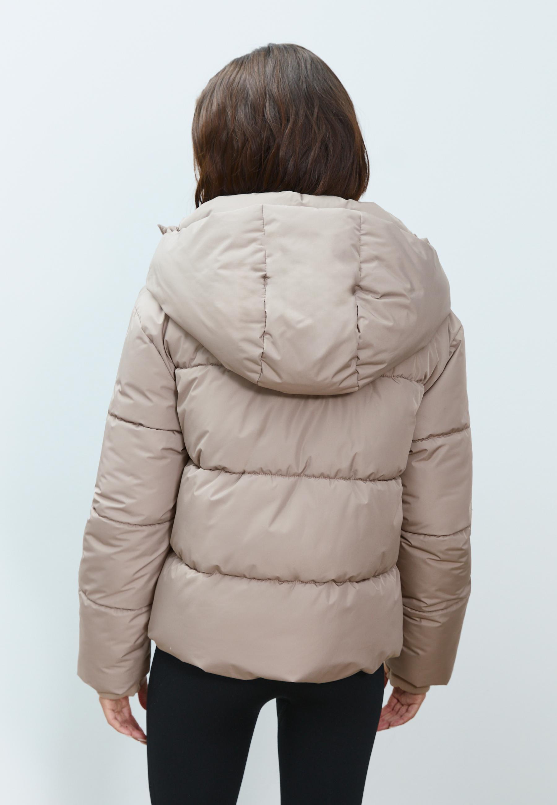 Basic kapüşonlu şişme mont - Görsel 15