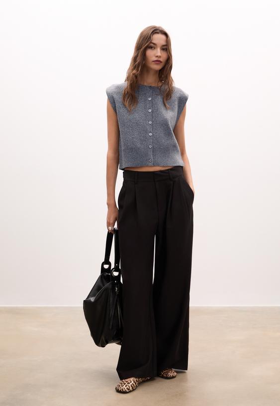 chaleco punto hombreras