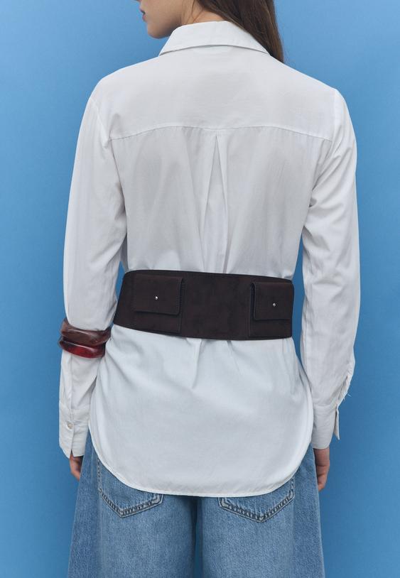 camisa basica bolsillo popelin