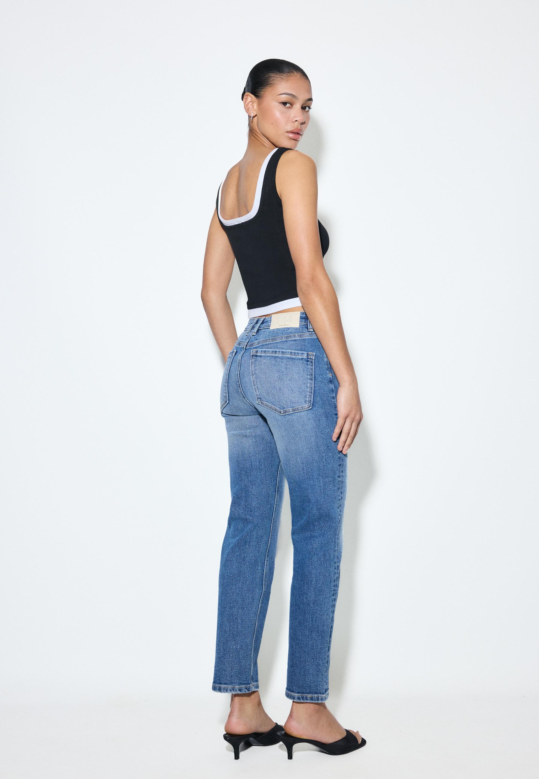 D14 Jeans comfort slim — MEDIUM LIGHT BLUE DENIM
