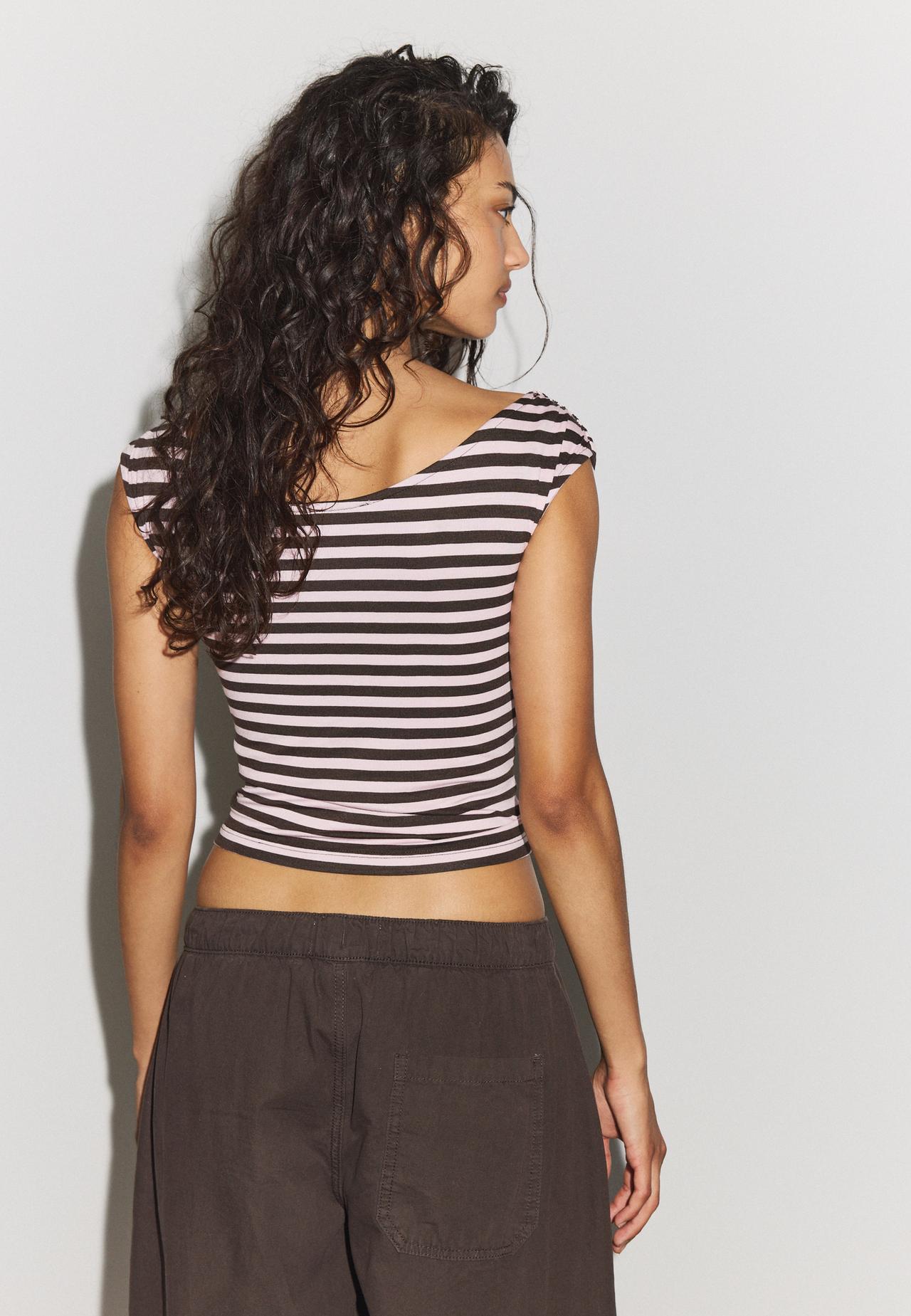 Multi-way sleeveless top — Pale pink